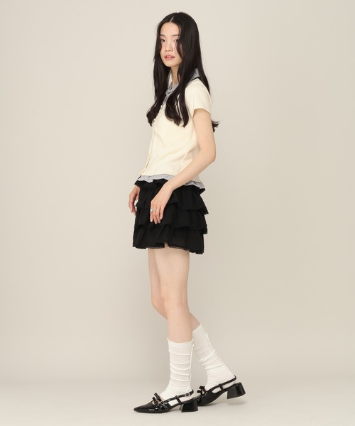Heather(ヘザー)の「ティアードフリルミニスカート 774427(スカート・レディース・ホワイト・FREE)」の15枚目の写真