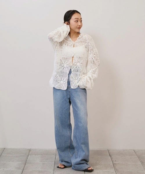 TODAYFUL(トゥデイフル)の「Cary's Denim(デニムパンツ・レディース・サックスブルー・26inch/25inch/24inch/23inch)」の4枚目の写真