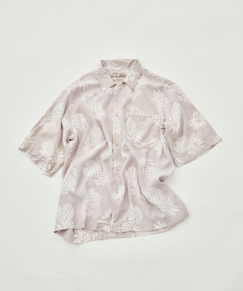REMI RELIEF(レミレリーフ)の「【REMI RELIEF/レミレリーフ】パイナップル柄アロハシャツ(シャツ/ブラウス・メンズ・ブラック/ピンク・M/L/XL)」の18枚目の写真