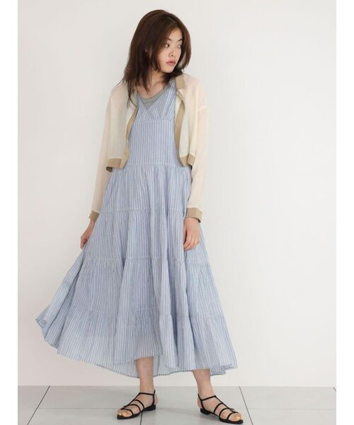 FIKA.(フィーカ)の「Bicolor sheer short cardigan(カーディガン/ボレロ・レディース・ブラック/ベージュ/ライトブルー・FREE)」の13枚目の写真