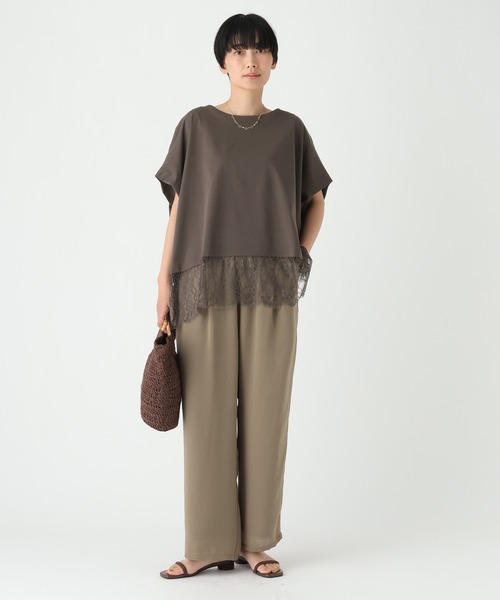 Elura（エルーラ）の「レースコンビTシャツ/753509（Tシャツ/カットソー・レディース・ダークブラウン/ブラック/ホワイト・FREE）」の19枚目の写真