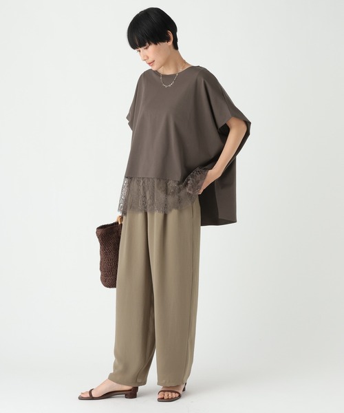 Elura（エルーラ）の「レースコンビTシャツ/753509（Tシャツ/カットソー・レディース・ダークブラウン/ブラック/ホワイト・FREE）」の20枚目の写真