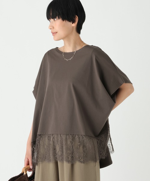 Elura（エルーラ）の「レースコンビTシャツ/753509（Tシャツ/カットソー・レディース・ダークブラウン/ブラック/ホワイト・FREE）」の18枚目の写真