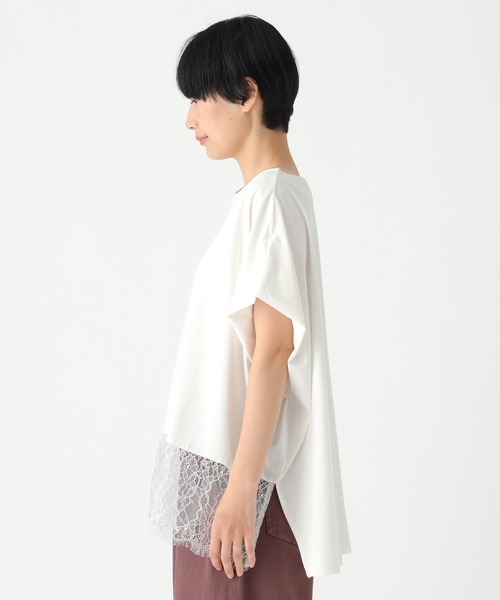 Elura（エルーラ）の「レースコンビTシャツ/753509（Tシャツ/カットソー・レディース・ダークブラウン/ブラック/ホワイト・FREE）」の22枚目の写真