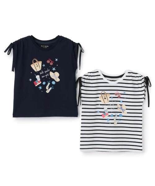 kate spade new york kids（ケイトスペードニューヨーク）の「サマーエッセンシャルTシャツ（Tシャツ/カットソー・キッズ・オフホワイト/ネイビー・160cm/150cm/110cm/120cm/130cm/140cm）」の5枚目の写真