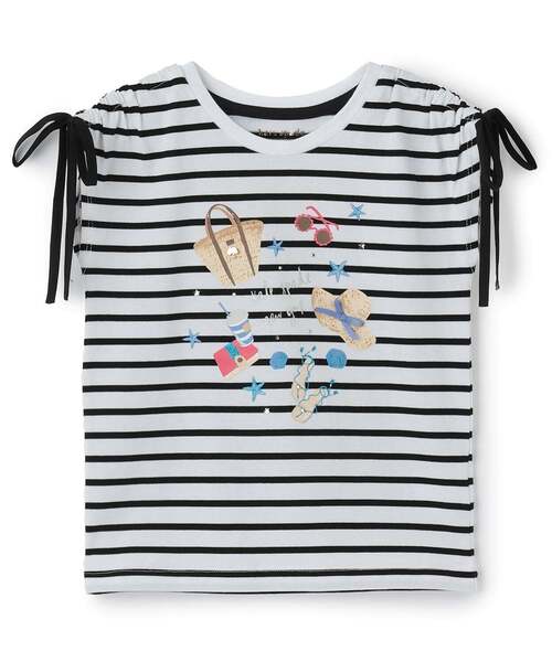 kate spade new york kids（ケイトスペードニューヨーク）の「サマーエッセンシャルTシャツ（Tシャツ/カットソー・キッズ・オフホワイト/ネイビー・160cm/150cm/110cm/120cm/130cm/140cm）」の6枚目の写真