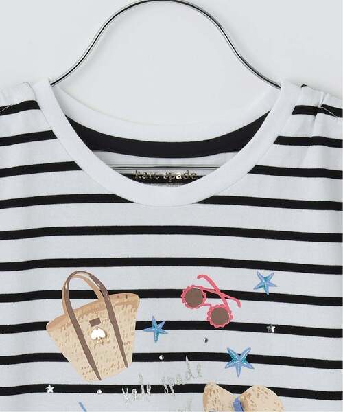 kate spade new york kids（ケイトスペードニューヨーク）の「サマーエッセンシャルTシャツ（Tシャツ/カットソー・キッズ・オフホワイト/ネイビー・160cm/150cm/110cm/120cm/130cm/140cm）」の8枚目の写真
