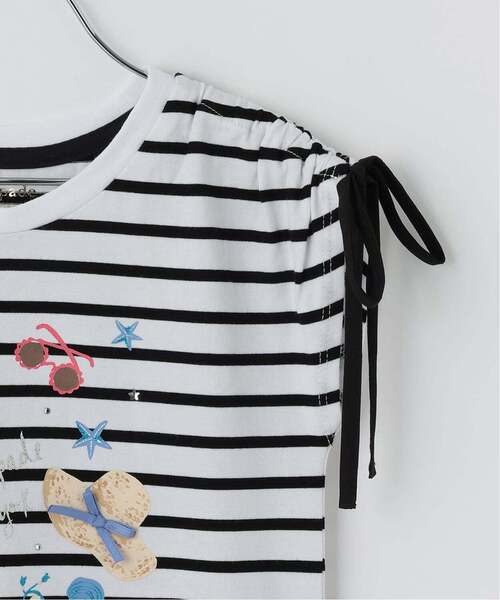 kate spade new york kids（ケイトスペードニューヨーク）の「サマーエッセンシャルTシャツ（Tシャツ/カットソー・キッズ・オフホワイト/ネイビー・160cm/150cm/110cm/120cm/130cm/140cm）」の9枚目の写真