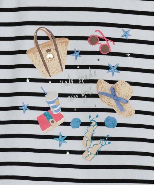 kate spade new york kids（ケイトスペードニューヨーク）の「サマーエッセンシャルTシャツ（Tシャツ/カットソー・キッズ・オフホワイト/ネイビー・160cm/150cm/110cm/120cm/130cm/140cm）」の10枚目の写真