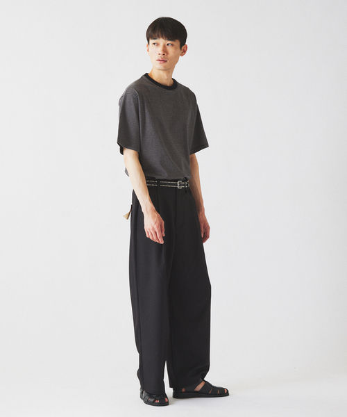 JOURNAL STANDARD relume(ジャーナルスタンダード レリューム)の「ドロップツイル 1タック ”レイジー” ワイド イージースラックス(スラックス・メンズ・ナチュラル/チャコールグレー/ブラウン系その他/ブラック・MEDIUM/SMALL/LARGE)」の8枚目の写真