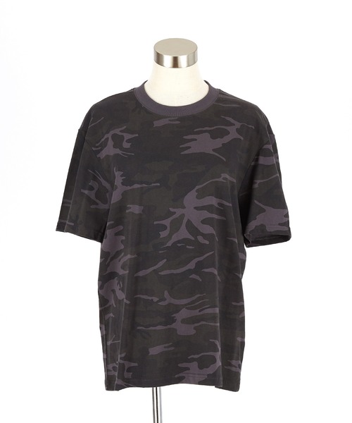 a.p.o.v.(エーピーオービー)の「a.p.o.v. ルーズ短丈カモフラTシャツ(Tシャツ/カットソー・メンズ・ブラック/ブラウン・ONESIZE)」の8枚目の写真