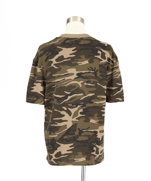 a.p.o.v.(エーピーオービー)の「a.p.o.v. ルーズ短丈カモフラTシャツ(Tシャツ/カットソー・メンズ・ブラック/ブラウン・ONESIZE)」の11枚目の写真