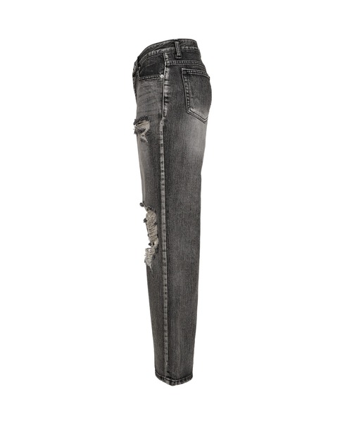 BOHEMSEO(ボヘミアンソウル)の「HIGHLIGHT DAMAGE WIDE PANTS(その他パンツ・レディース・ブルー/グレー・LARGE/MEDIUM/SMALL)」の8枚目の写真