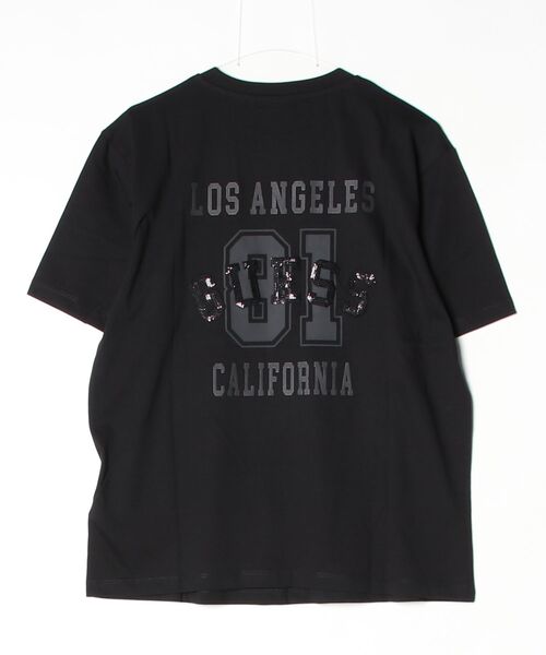 Guess(ゲス)の「SIRIA Tee Tシャツ 半袖 バックプリント(Tシャツ/カットソー・レディース・オフホワイト/ブラック・SMALL/X-SMALL/MEDIUM/LARGE)」の4枚目の写真