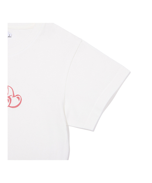 KIRSH（キルシー）の「ワーディングクロップピグメントTシャツ[ホワイト]（Tシャツ/カットソー・レディース・その他・MEDIUM/SMALL）」の5枚目の写真