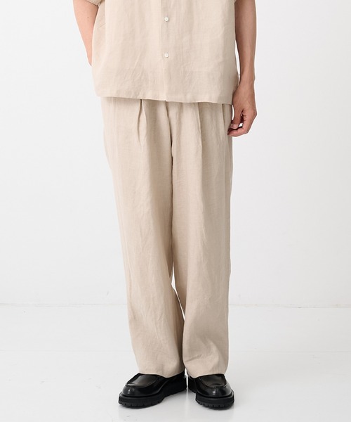 MARKAWARE/マーカウェア】DOUBLE PLEATED EASY TROUSERS/(清涼・軽量