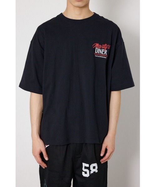 RODEO CROWNS WIDE BOWL(ロデオクラウンズワイドボウル)の「DINER FLAG Tシャツ(Tシャツ/カットソー・メンズ・ホワイト/ブラック/ライトブルー・MEDIUM/LARGE)」の6枚目の写真