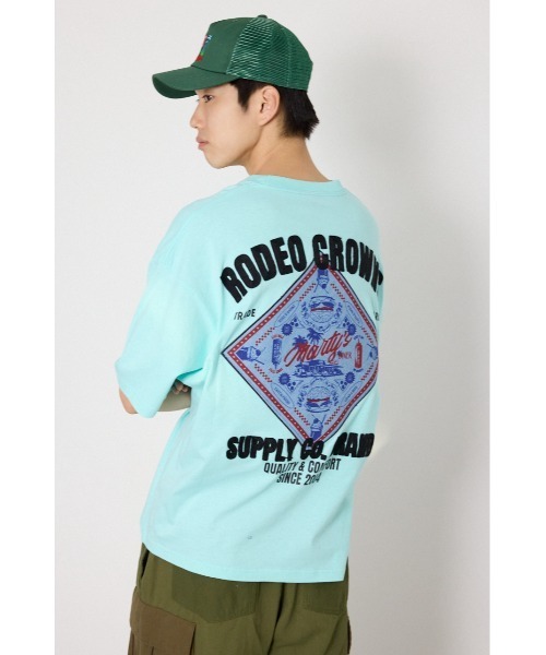 RODEO CROWNS WIDE BOWL(ロデオクラウンズワイドボウル)の「DINER FLAG Tシャツ(Tシャツ/カットソー・メンズ・ホワイト/ブラック/ライトブルー・MEDIUM/LARGE)」の16枚目の写真