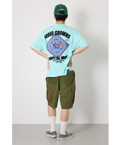 RODEO CROWNS WIDE BOWL(ロデオクラウンズワイドボウル)の「DINER FLAG Tシャツ(Tシャツ/カットソー・メンズ・ホワイト/ブラック/ライトブルー・MEDIUM/LARGE)」の18枚目の写真