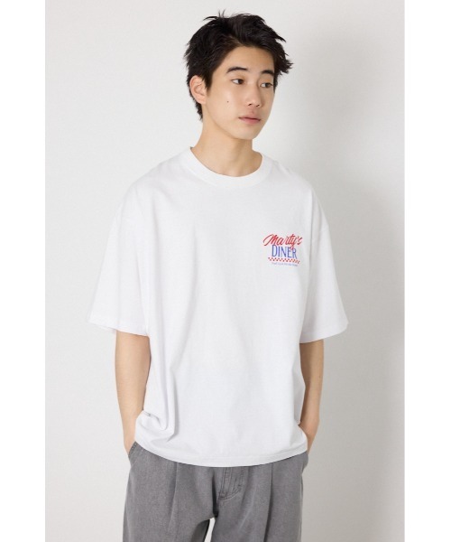 RODEO CROWNS WIDE BOWL(ロデオクラウンズワイドボウル)の「DINER FLAG Tシャツ(Tシャツ/カットソー・メンズ・ホワイト/ブラック/ライトブルー・MEDIUM/LARGE)」の20枚目の写真