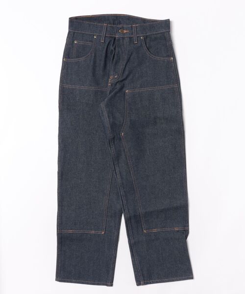8(eight)(エイト)の「PRISON BLUES ワークダブルニージーンズ(デニムパンツ・メンズ・ブラック/ブルー・W30xL30/W32xL30/W34xL30/W36xL32/W38xL30/W36xL30)」の2枚目の写真