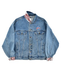【USED】90’s PLANET HOLLYWOOD バックロゴ デニムジャケット