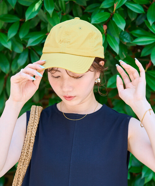 NANGA(ナンガ)の「NANGA/ナンガ NYLON TUSSER BB CAP(キャップ・メンズ・ベージュ/イエロー/ブラック/アイボリー/ライトグリーン・ONE SIZE)」の5枚目の写真
