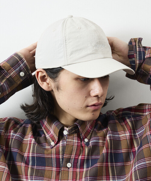 NANGA(ナンガ)の「NANGA/ナンガ NYLON TUSSER BB CAP(キャップ・メンズ・ベージュ/イエロー/ブラック/アイボリー/ライトグリーン・ONE SIZE)」の1枚目の写真