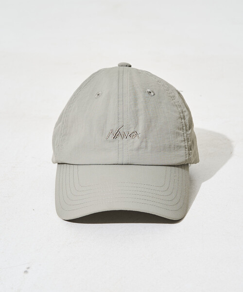 NANGA(ナンガ)の「NANGA/ナンガ NYLON TUSSER BB CAP(キャップ・メンズ・ベージュ/イエロー/ブラック/アイボリー/ライトグリーン・ONE SIZE)」の6枚目の写真