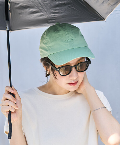 NANGA(ナンガ)の「NANGA/ナンガ NYLON TUSSER BB CAP(キャップ・メンズ・ベージュ/イエロー/ブラック/アイボリー/ライトグリーン・ONE SIZE)」の8枚目の写真