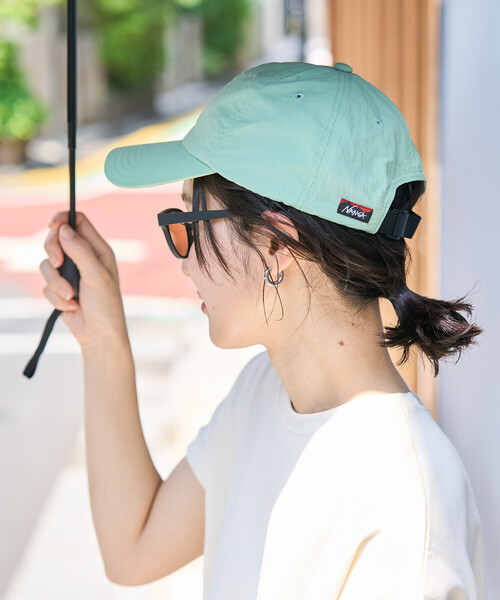 NANGA(ナンガ)の「NANGA/ナンガ NYLON TUSSER BB CAP(キャップ・メンズ・ベージュ/イエロー/ブラック/アイボリー/ライトグリーン・ONE SIZE)」の10枚目の写真