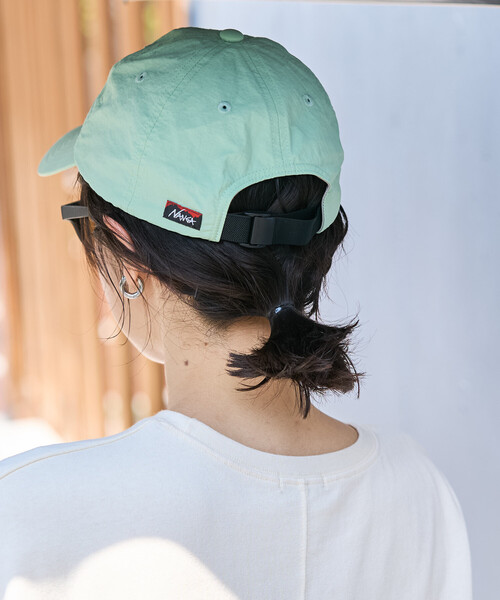 NANGA(ナンガ)の「NANGA/ナンガ NYLON TUSSER BB CAP(キャップ・メンズ・ベージュ/イエロー/ブラック/アイボリー/ライトグリーン・ONE SIZE)」の11枚目の写真