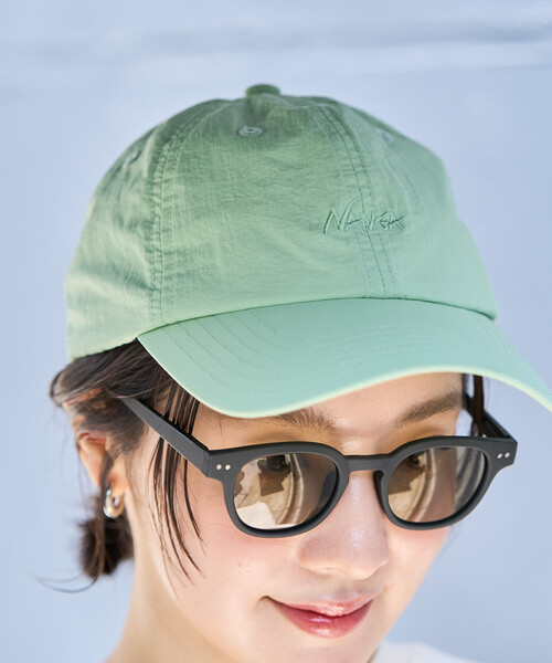 NANGA(ナンガ)の「NANGA/ナンガ NYLON TUSSER BB CAP(キャップ・メンズ・ベージュ/イエロー/ブラック/アイボリー/ライトグリーン・ONE SIZE)」の12枚目の写真