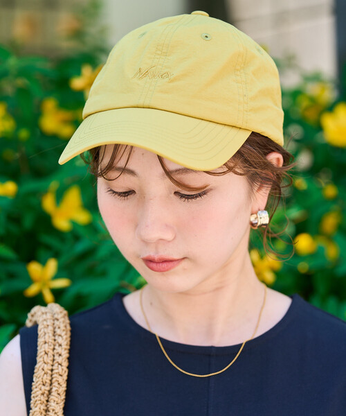 NANGA(ナンガ)の「NANGA/ナンガ NYLON TUSSER BB CAP(キャップ・メンズ・ベージュ/イエロー/ブラック/アイボリー/ライトグリーン・ONE SIZE)」の13枚目の写真