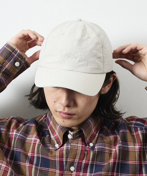 NANGA(ナンガ)の「NANGA/ナンガ NYLON TUSSER BB CAP(キャップ・メンズ・ベージュ/イエロー/ブラック/アイボリー/ライトグリーン・ONE SIZE)」の20枚目の写真