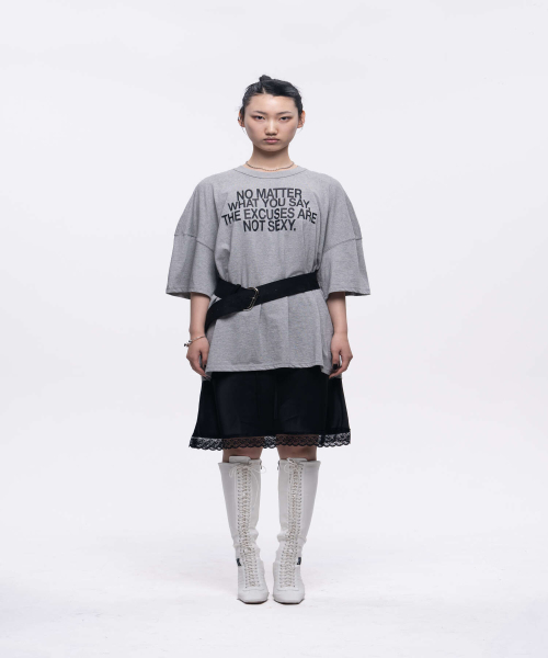 DEPC(デプク)の「LETTERING BOXY FIT T-SHIRT - GRAY(Tシャツ/カットソー・レディース・その他・FREE)」の1枚目の写真