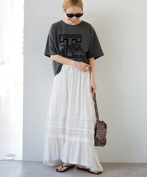 OUTDOOR PRODUCTS（アウトドアプロダクツ）の「追加 ピグメントカットオフZOO TEE（Tシャツ/カットソー・レディース・ピンク/アイボリー/ブラウン/ライトグレー/チャコールグレー・FREE）」の10枚目の写真