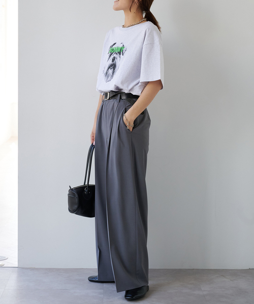 OUTDOOR PRODUCTS（アウトドアプロダクツ）の「追加 ピグメントカットオフZOO TEE（Tシャツ/カットソー・レディース・ピンク/アイボリー/ブラウン/ライトグレー/チャコールグレー・FREE）」の18枚目の写真