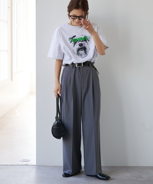 OUTDOOR PRODUCTS（アウトドアプロダクツ）の「追加 ピグメントカットオフZOO TEE（Tシャツ/カットソー・レディース・ピンク/アイボリー/ブラウン/ライトグレー/チャコールグレー・FREE）」の19枚目の写真