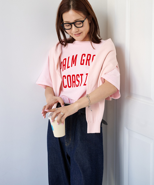 OUTDOOR PRODUCTS（アウトドアプロダクツ）の「追加 ピグメントカットオフZOO TEE（Tシャツ/カットソー・レディース・ピンク/アイボリー/ブラウン/ライトグレー/チャコールグレー・FREE）」の21枚目の写真