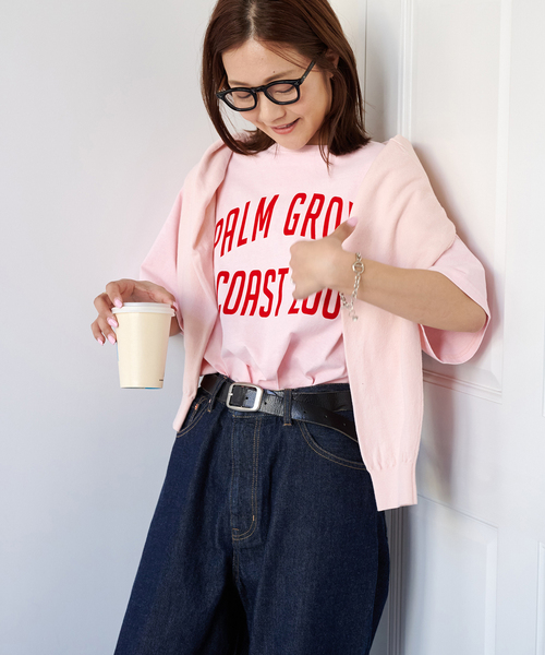 OUTDOOR PRODUCTS（アウトドアプロダクツ）の「追加 ピグメントカットオフZOO TEE（Tシャツ/カットソー・レディース・ピンク/アイボリー/ブラウン/ライトグレー/チャコールグレー・FREE）」の22枚目の写真