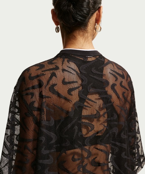 NIKE(ナイキ)の「NIKE AS W NK CHILL WVN LACE JERSEY / ナイキ ウィメンズ チル ウーヴン レース ジャージー 【SP】(ジャージ・レディース・ブラック・L/M/S)」の8枚目の写真