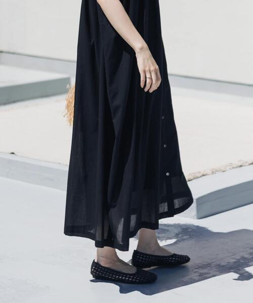 URBAN RESEARCH DOORS(アーバンリサーチドアーズ)の「コットンボイルギャザーフレンチワンピース(ワンピース・レディース・ブラック/グリーン系その他/グレー系その他・FREE)」の10枚目の写真