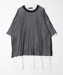 BOXY MESH LAYERED TEE