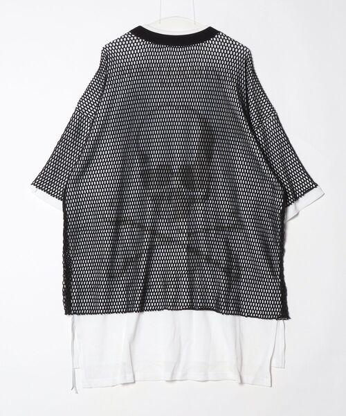mastermind JAPAN(マスターマインド)の「BOXY MESH LAYERED TEE(Tシャツ/カットソー・メンズ・ブラック系その他・XL)」の2枚目の写真