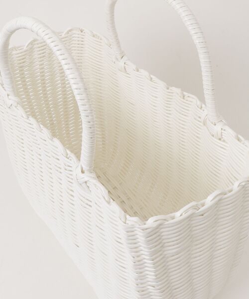 COMMON WARE(コモンウェアー)の「MRW : プリュクス かごバッグ 重量約300g(かごバッグ・レディース・チャコールグレー/ホワイト/ベージュ/グレー・FREE)」の15枚目の写真
