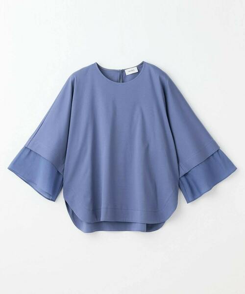 MOGA（モガ）の「スーピマスムースブラウス（シャツ/ブラウス・レディース・サックスブルー/チャコールグレー・2）」の22枚目の写真