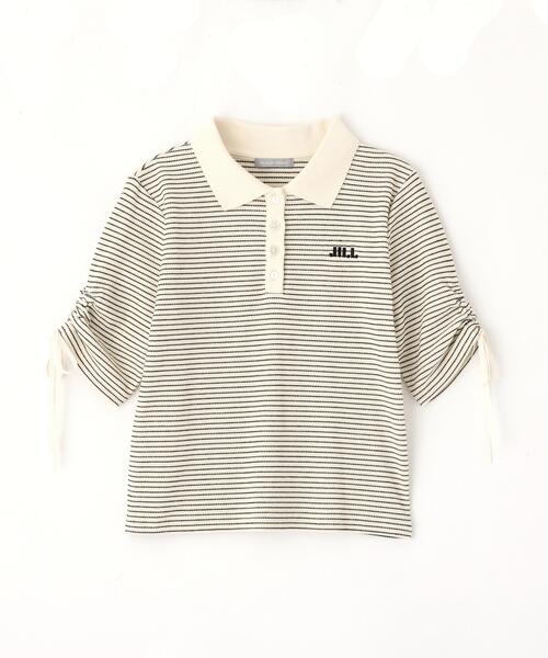 JILL by JILL STUART(ジルバイジルスチュアート)の「ワッフルポロトップス(Tシャツ/カットソー・レディース・ブラウン系その他/ブラック系その他/ホワイト系その他・FREE)」の4枚目の写真
