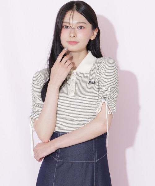 JILL by JILL STUART(ジルバイジルスチュアート)の「ワッフルポロトップス(Tシャツ/カットソー・レディース・ブラウン系その他/ブラック系その他/ホワイト系その他・FREE)」の16枚目の写真