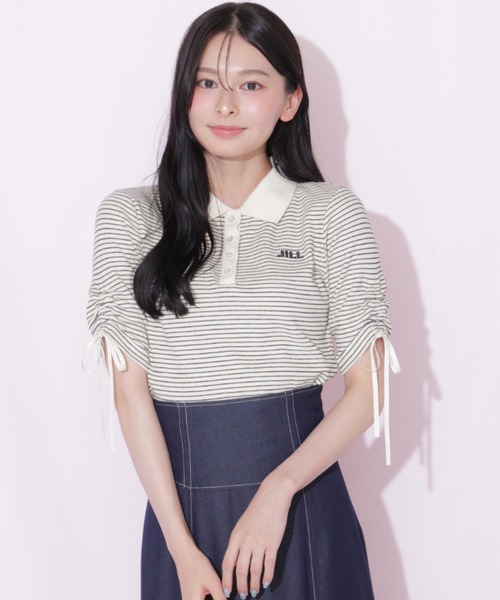 JILL by JILL STUART(ジルバイジルスチュアート)の「ワッフルポロトップス(Tシャツ/カットソー・レディース・ブラウン系その他/ブラック系その他/ホワイト系その他・FREE)」の17枚目の写真